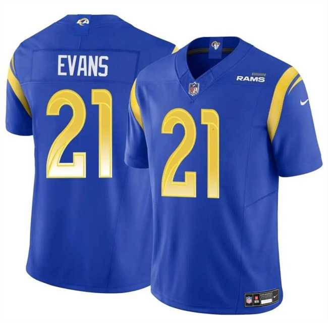 Men & Women & Youth Los Angeles Rams #21 Zach Evans Blue 2024 F.U.S.E Vapor Untouchable Stitched Jersey->los angeles rams->NFL Jersey